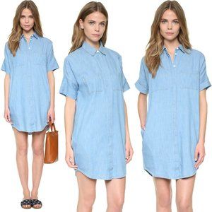 Madewell Courier Shirtdress Blue XXS